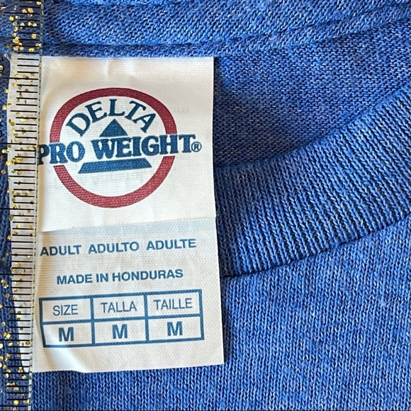 Social Distancing T Shirt, Graphic T, Funny, Blue and Yellow, size M - Picture 4 of 6